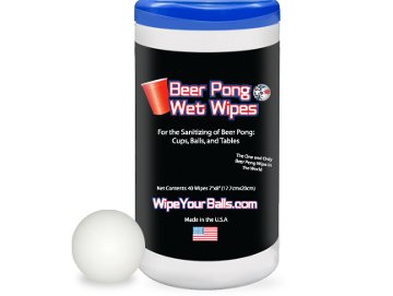 Beer Pong Wet Wipes