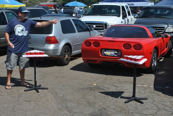 Justin_Point_Pong_03 Point Pong Chargers game