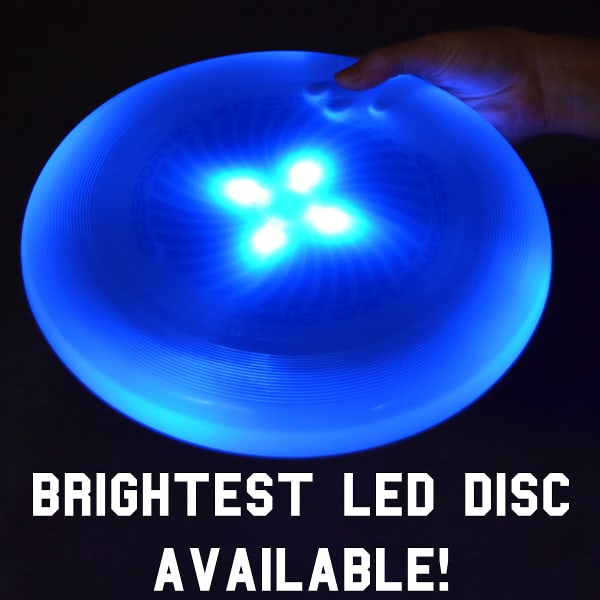 Blue Disc In Hand Brightest LED Disc Available