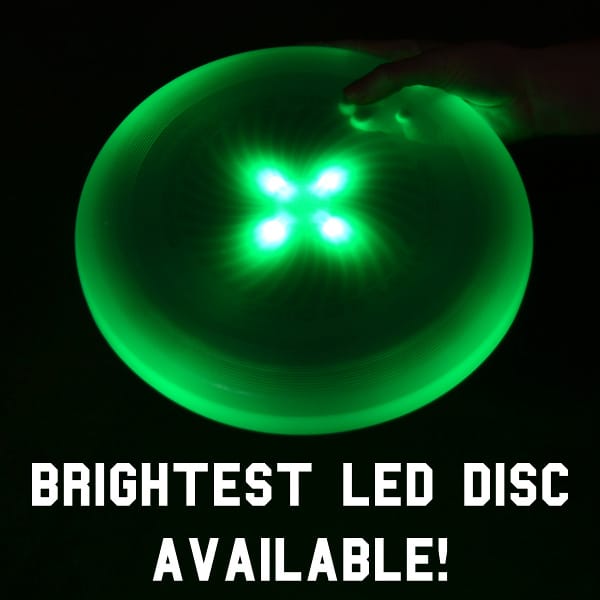 Green Disc In Hand Brightest LED Disc Available