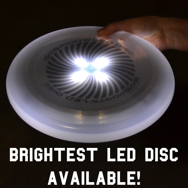 White Disc In Hand Brightest LED Disc Available